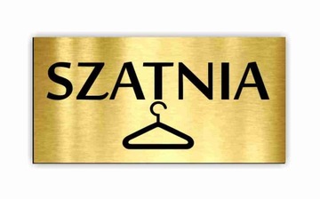 TABLICZKA na drzwi SZATNIA toaleta WC 20x10 cm