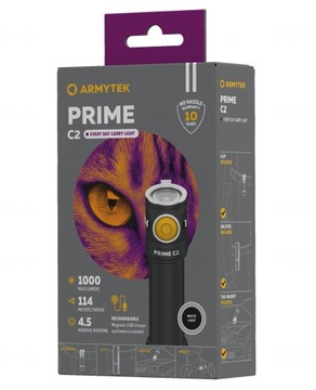 PRIME C2 АККУМУЛЯТОРНЫЙ ФОНАРЬ С МАГНИТОМ USB БЕЛАЯ СПОРТИВНАЯ ЛАМПА ДЛЯ КЕМПИНГА