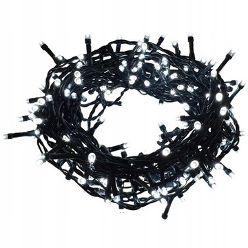 Lampki CHOINKOWE łańcuch LED CW 200L transformator