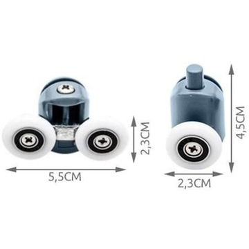РОЛИКОВЫЕ КОЛЕСА ДЛЯ ДУШЕВОЙ КАБИНЫ НАБОР ИЗ 8 РОЛИКОВ