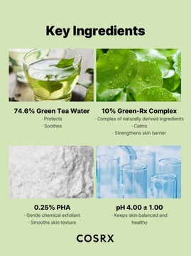 СOSRX One Step Green Hero успокаивающий коврик, 70 шт.