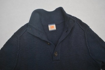 z Modny Sweter bluza Hugo Boss XL Wełna guziki z USA!