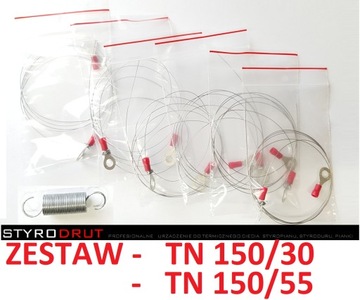 ZESTAW DRUTÓW 6 SZT - TN 150/30 , 150/55 STYRODRUT