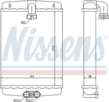 NISSENS 72013 NÁHRADA TEPLÁ TOPENÍ INTERIÉR