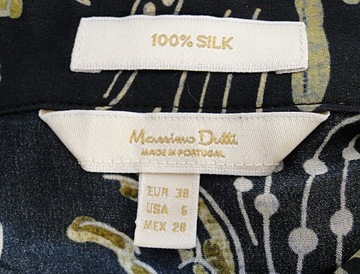 MASSIMO DUTTI - koszula damska 100 % JEDWAB