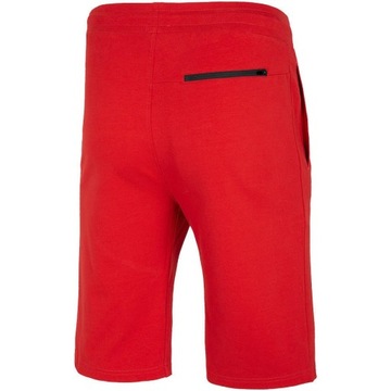 Spodenki męskie bawełniane 4F SKMD010 czerwone XL