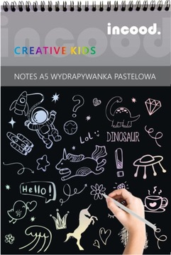 Wydrapywanka pastelowa magiczny notes A5 10 str