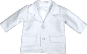 MARYNARKA wizytowa biała 62 cm +2m