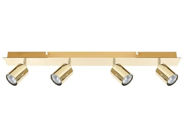 Lampa sufitowa 4 światła metalowe złota