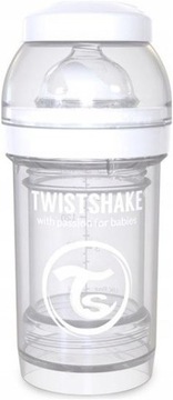 Twistshake Butelka antykolkowa 180 ml Biały