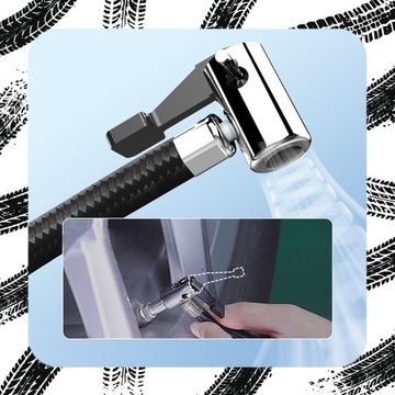 KOMPRESOR SAMOCHODOWY Pompka Elektryczna Sprężarka do Kół 12V LED LCD