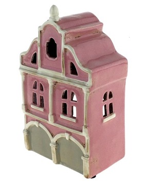 DOMEK CERAMICZNY LAMPION ŚWIECZNIK