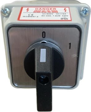 КУЛАЧКОВЫЙ ПЕРЕКЛЮЧАТЕЛЬ 16A 0-1 3F В КОРПУСЕ IP65