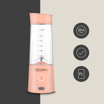 Портативный беспроводной блендер с питанием от USB 300 Вт Zeegma Vitamine Go