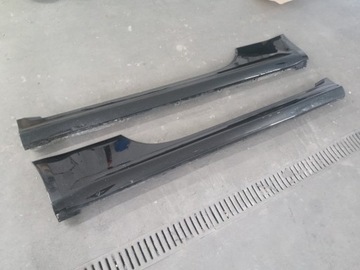 Listwy progowe L P Fiat 500 Abarth lak 876 Nero