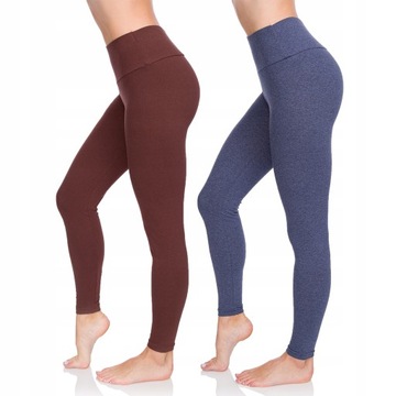 ZESTAW 2X LEGGINSY WYSZCZUPLAJĄCE WYSOKI STAN LWP
