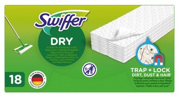 SWIFFER SWEEPER ŚCIERECZKI DO KURZU ŚIERŚCI 18szt