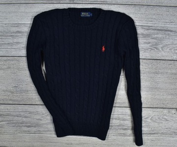 POLO RALPH LAUREN Sweter Warkocz Damski / S