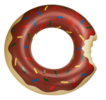 Koło Dmuchane Donut 50cm brązowe