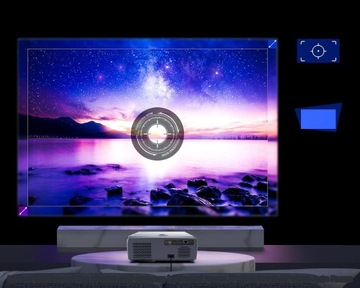 Проектор Проектор 30000 лм WiFi Android Google TV FULL HD 4K Светодиодный автофокус