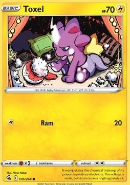 Karty Pokemon (FST 105) Toxel (R)