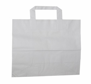 TORBA PAPIEROWA KATERINGOWA CATERING BIAŁA 32X22X25cm (10) RED PLAST