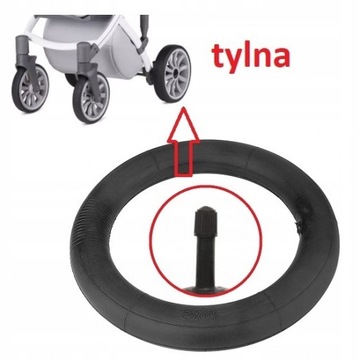 Камера коляски Anex Sport – прямой клапан – задняя часть