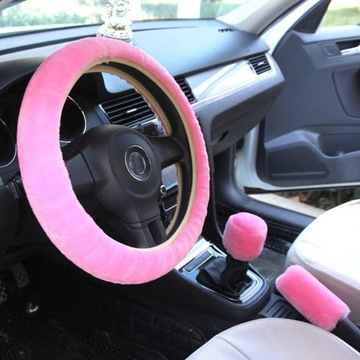 Чехол на руль и коробку передач Plush Pink