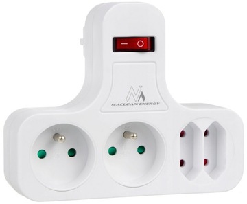 РАЗДЕЛИТЕЛЬ THIEF 4 РОЗЕТКИ С ВЫКЛЮЧАТЕЛЕМ