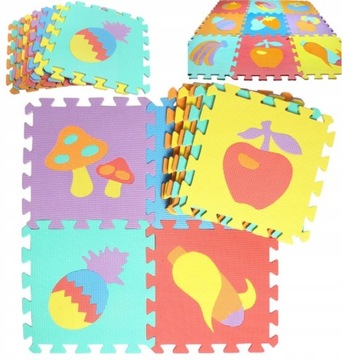 PUZZLE PIANKOWE MATA 10 SZT OWOCE WARZYWA CB-111