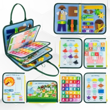 Tablica sensoryczna edukacyjna montessori dla niemowląt dzieci prezent