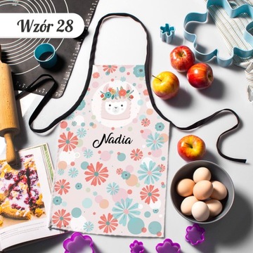 FARTUSZEK KUCHENNY DLA DZIECI PREZENT NA DZIEŃ DZIECKA FARTUSZEK Z IMIENIEM