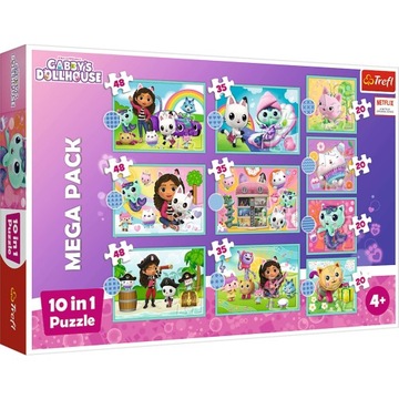 PUZZLE 10W1 W ŚWIECIE GABI KOCI DOMEK GABI TREFL