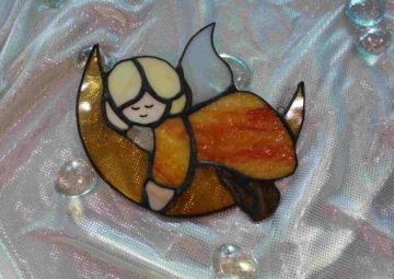 Ангел на Луне подарок ангелу LP1 крещение