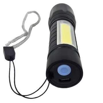 КАРМАННЫЙ ТАКТИЧЕСКИЙ ФОНАРЬ COB USB ZOOM LED