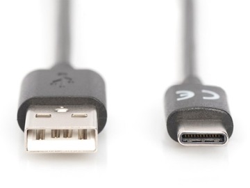Kabel USB C - USB A 2.0 Power Delivery 3A - 180 cm