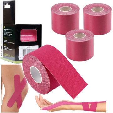 3x TEJPY Plastry kinesio kinesiotaping tape CIRON 5m TAŚMA kinezjologiczna