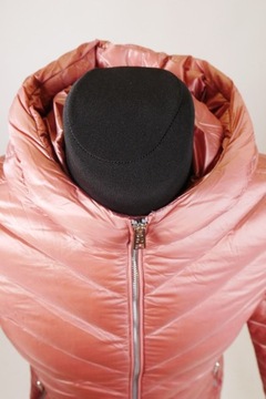 WOOLRICH Women's Pink Full Zip Padded Puffer Hooded Down Parka Jacket S RRP