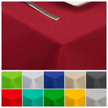 ЭЛЕГАНТНАЯ ГЛАДКАЯ КРУГЛАЯ СКАТЕРТЬ КРУГ бордовый Ø120
