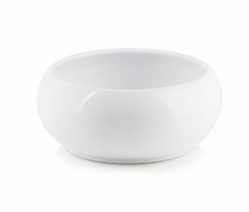CERAMICZNA MISA DONICZKA OSŁONKA 14cm BIAŁA