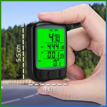 Водонепроницаемый ЖК-СЧЕТЧИК ВЕЛОСИПЕДА, СПИДОМЕТР С ПОДСВЕТКОЙ, 27 ФУНКЦИЙ