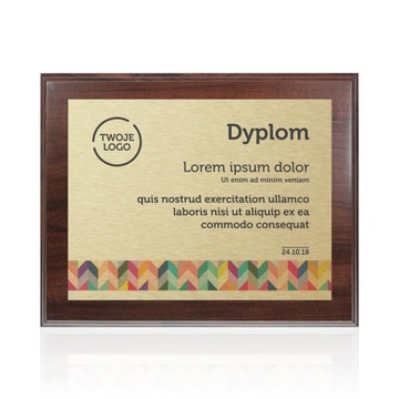 Dyplom Podziękowanie Prezent na desce MDF 30x38cm
