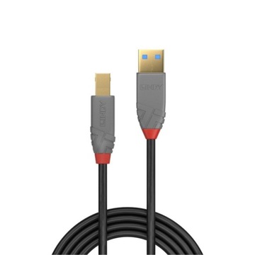 Lindy 36744 Kabel USB 3.0 typ A-B Anthra Line - 5m