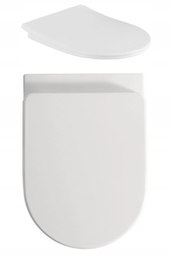 ZESTAW WC STELAŻ GEBERIT MISKA RIMLESS BEZRANTOWA DESKA WOLNOOPADAJĄCA SLIM