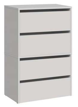 SZAFKA NA BUTY KOMODA REGAŁ SŁUPEK STOJAK NA OBUWIE MEBLE BIEL MAT 60 cm