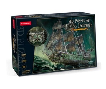 Puzzle 3D LED Cubic Fun 360 EL. LATAJĄCY HOLENDER statek
