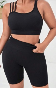 СПОРТИВНЫЙ КОМПЛЕКТ ЖЕНСКИЙ, ЧЕРНЫЙ SMOOTH CASUAL M VŹC