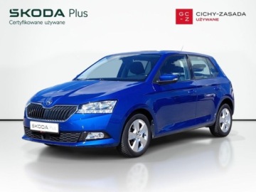 Skoda Fabia III Hatchback Facelifting 1.0 TSI 95KM 2019 Skoda Fabia 1.0TSI 95KM Ambition SalonPL SerwisASO Kessy Kamera Zima Smart