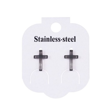 Kolczyki - krzyżyki - Stainless Steel