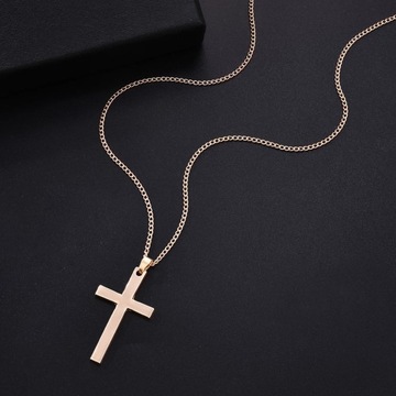 Simple Love Cross Pendant Choker Necklace Charm